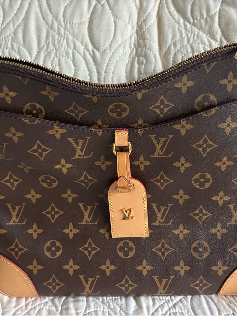 Louis Vuitton Monogram Brown & Natural Leather Shoulder Bag - Picture 12 of 14